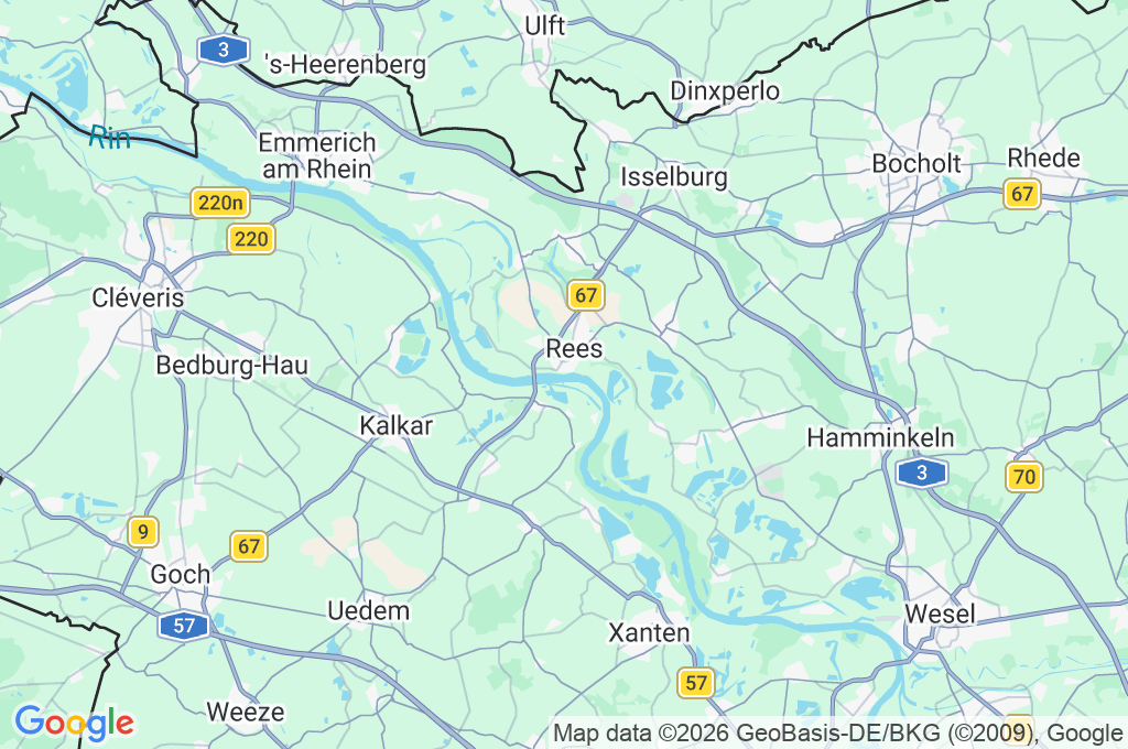 Rees Area Map Rees Area Map
