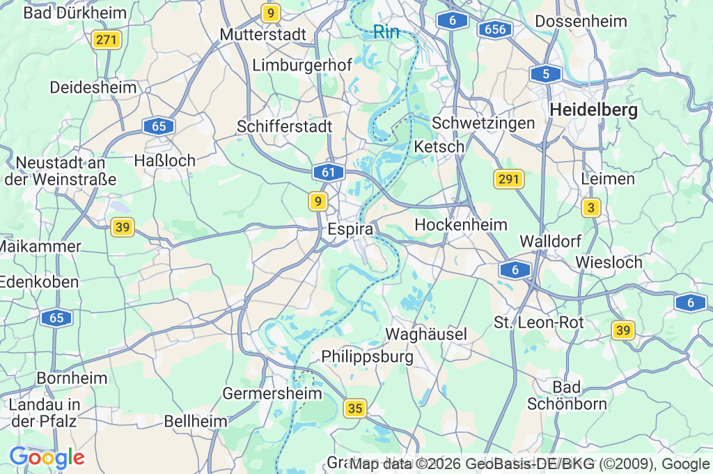 Speyer Area Map Speyer Area Map