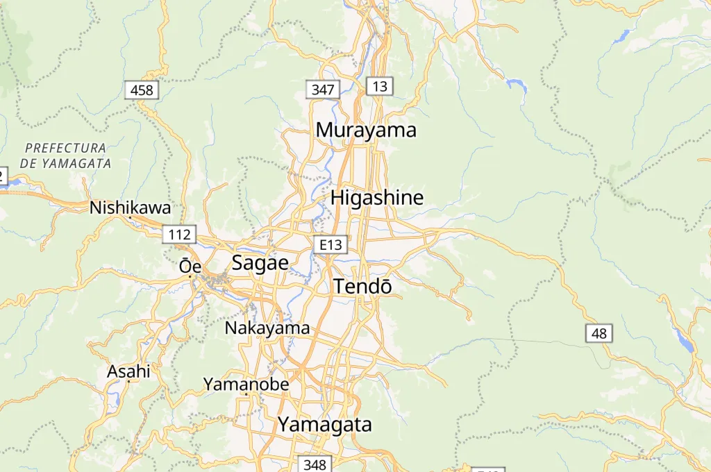 Aeropuerto de Yamagata Area Map Aeropuerto de Yamagata Area Map