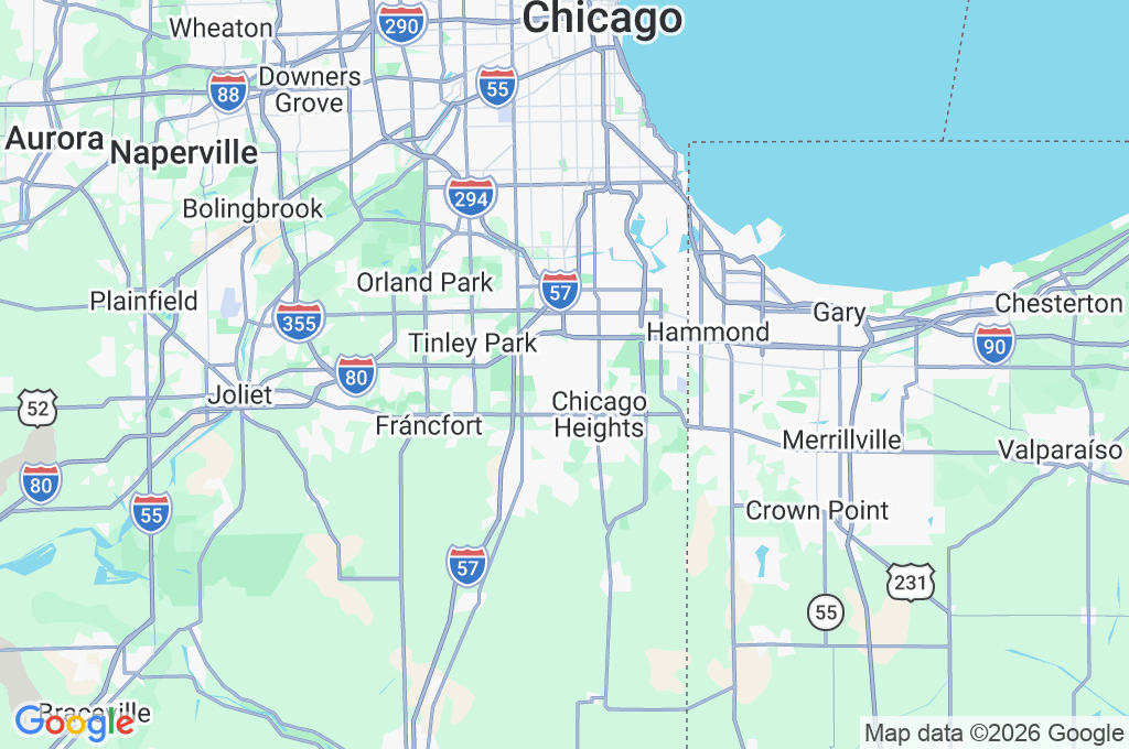 Flossmoor Area Map Flossmoor Area Map