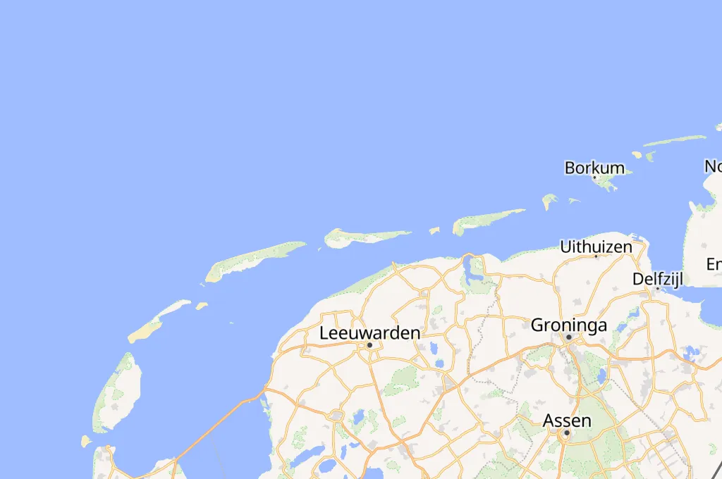 Ameland Area Map