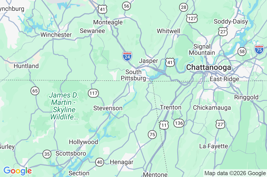 Bridgeport Area Map