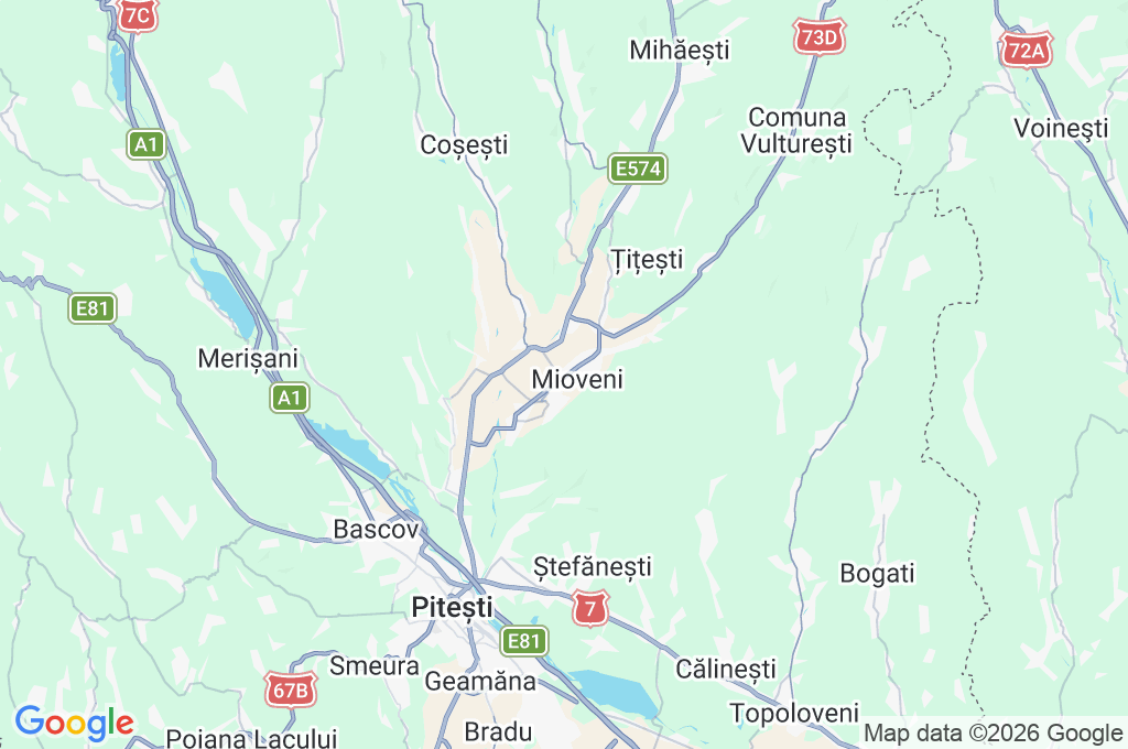 Centro Cultural de Mioveni Area Map Centro Cultural de Mioveni Area Map