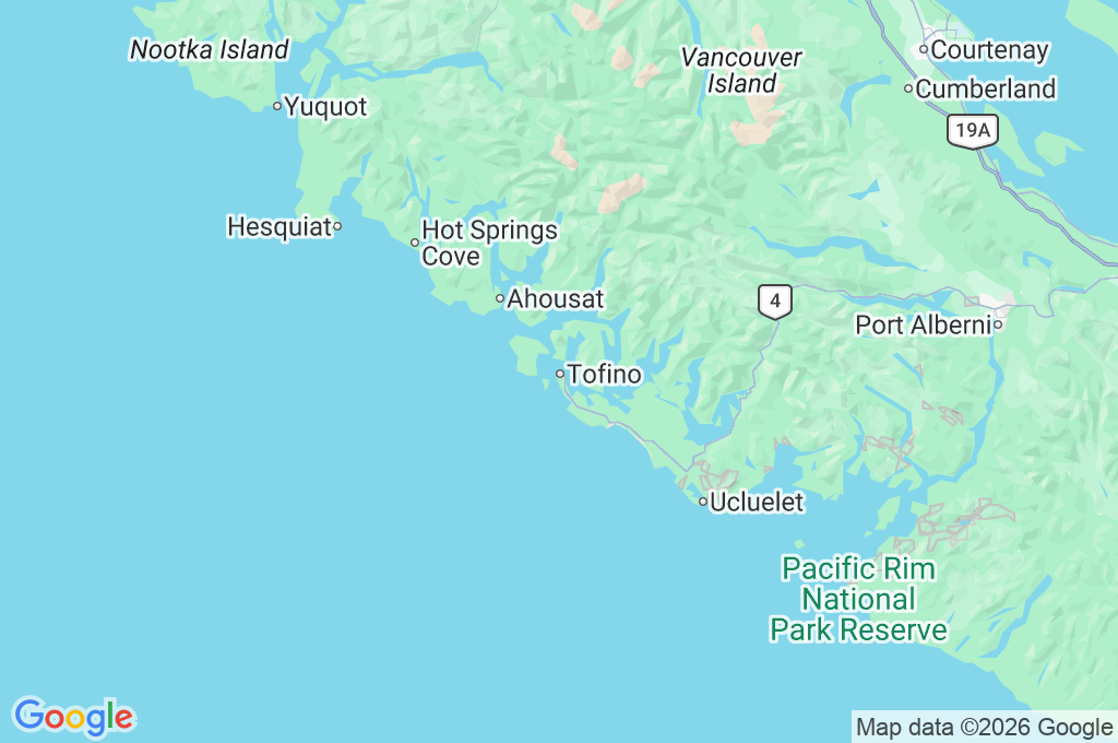 Tofino Sea Kayaking Area Map Tofino Sea Kayaking Area Map