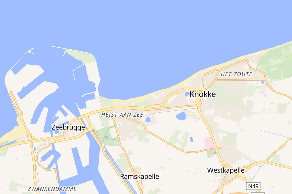 Heist-aan-Zee Area Map