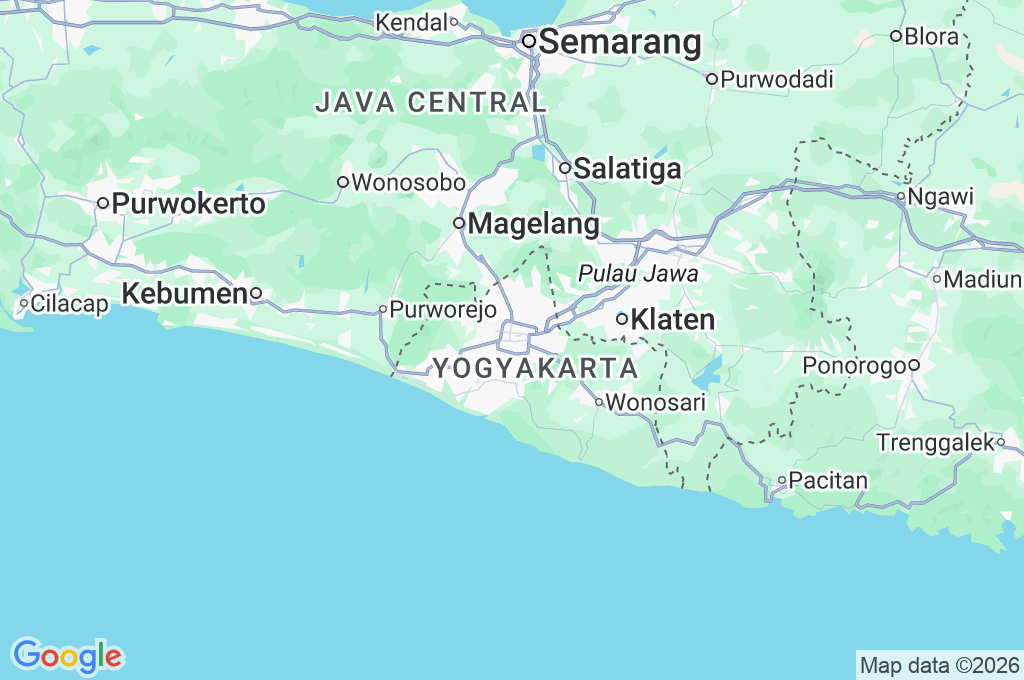 Titik Nol Kilometer Yogyakarta Area Map