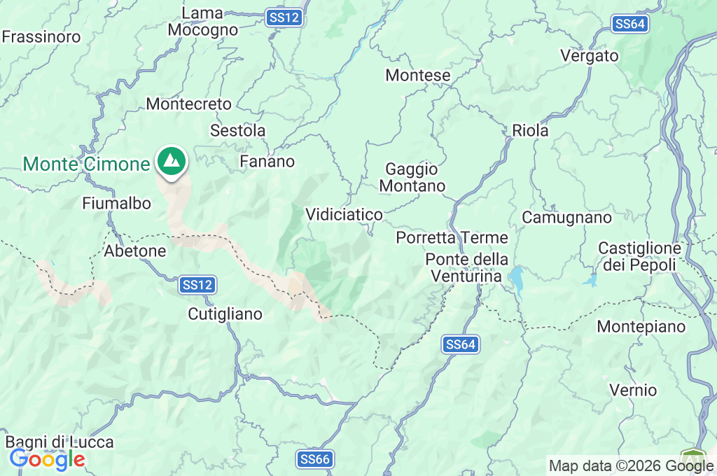 Monte Pizzo Area Map