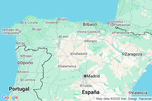 Map of Castilla y León