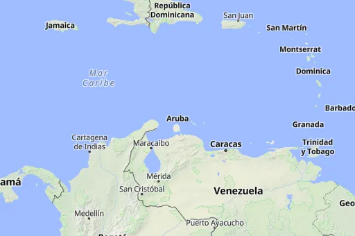 Map of Aruba
