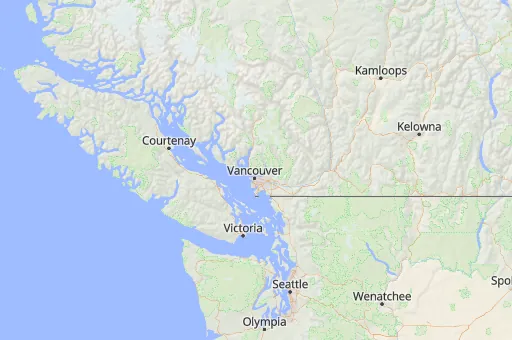 Map of Distrito de North Vancouver
