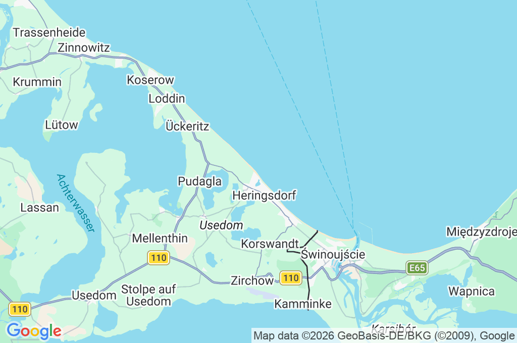 Bansin Area Map Bansin Area Map