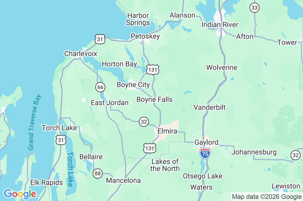 Boyne Mountain Resort Area Map