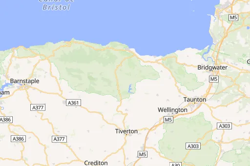 Map of West Somerset