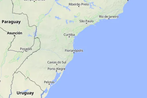 Map of Santa Catarina