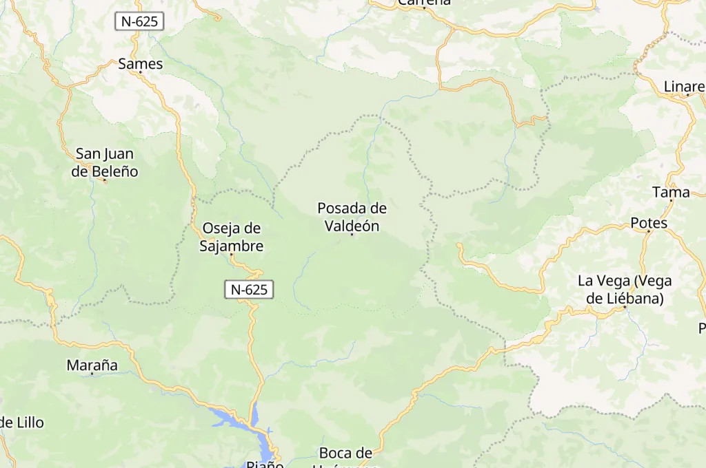 Posada de Valdeón Area Map Posada de Valdeón Area Map