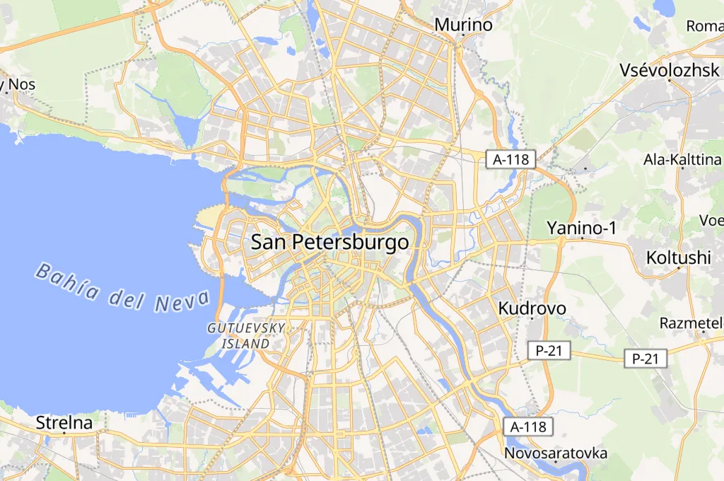 Catedral de San Isaac Area Map