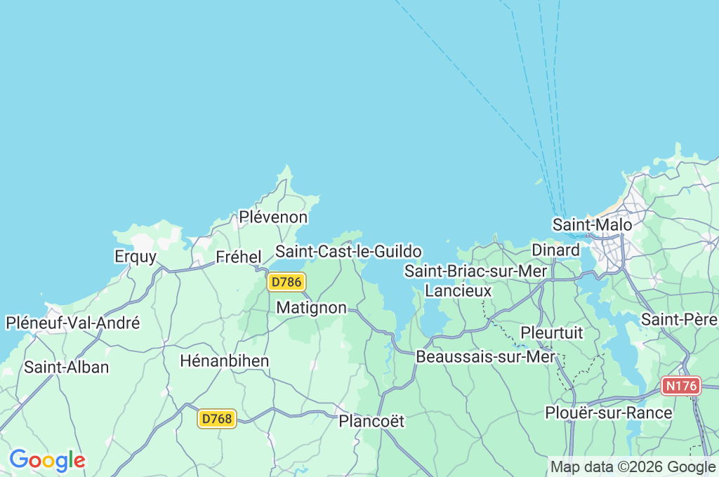 Port de Saint-Cast Area Map