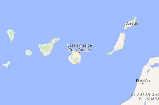 Map of Las Palmas