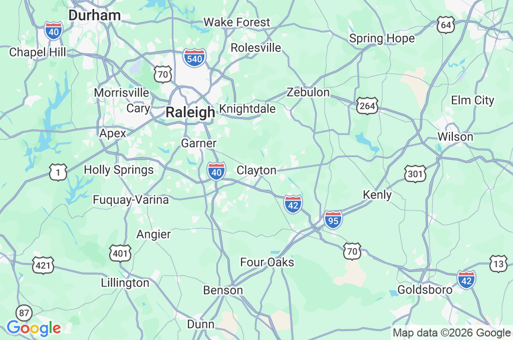 Clayton Area Map Clayton Area Map