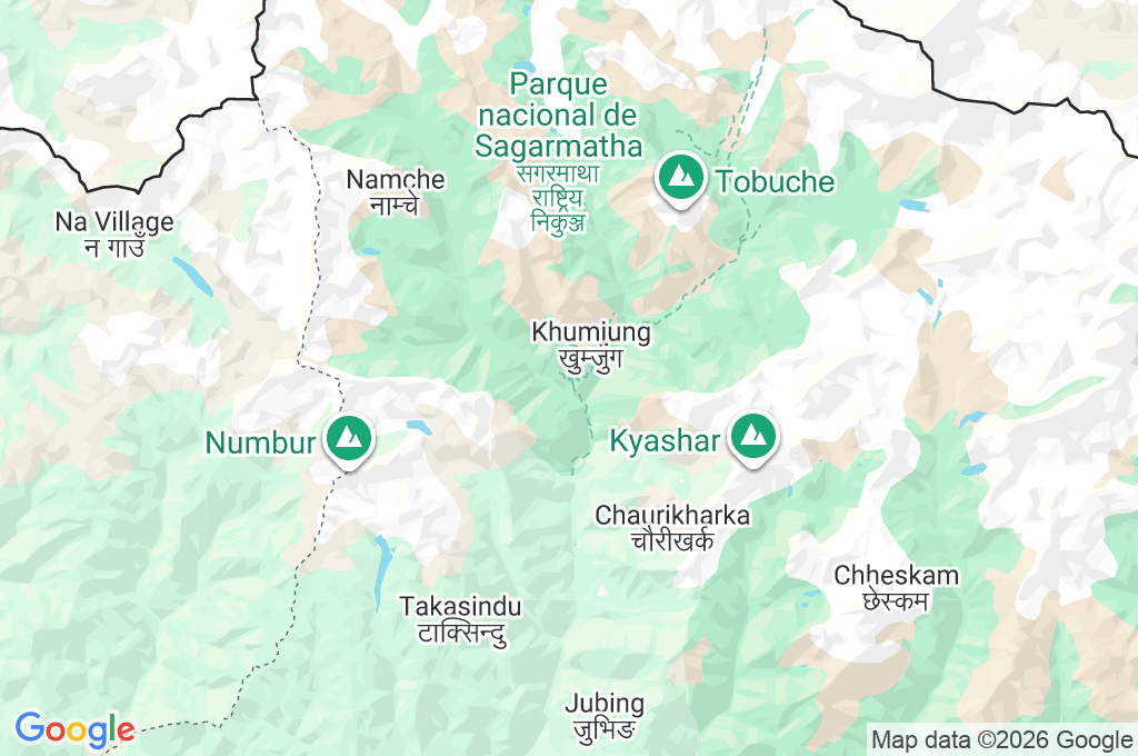 Namche Bazaar Area Map Namche Bazaar Area Map
