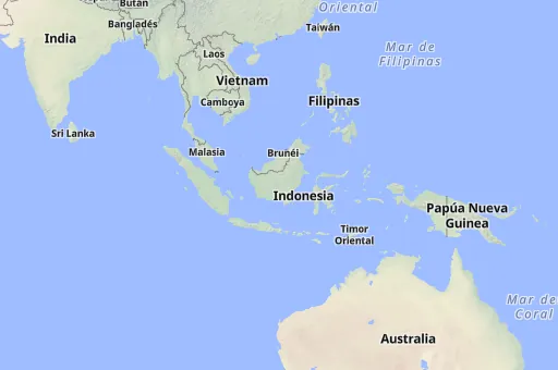 Map of Indonesia