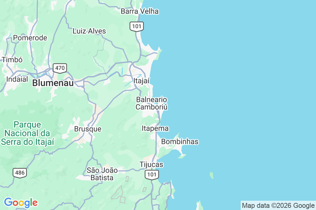 Barra Sul Area Map