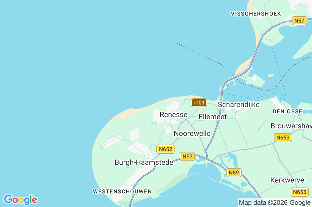 Renesse Area Map