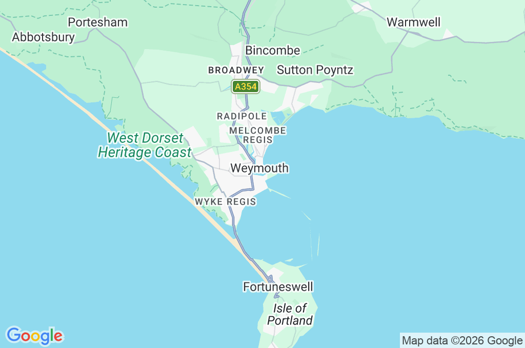 Puerto de Weymouth Area Map