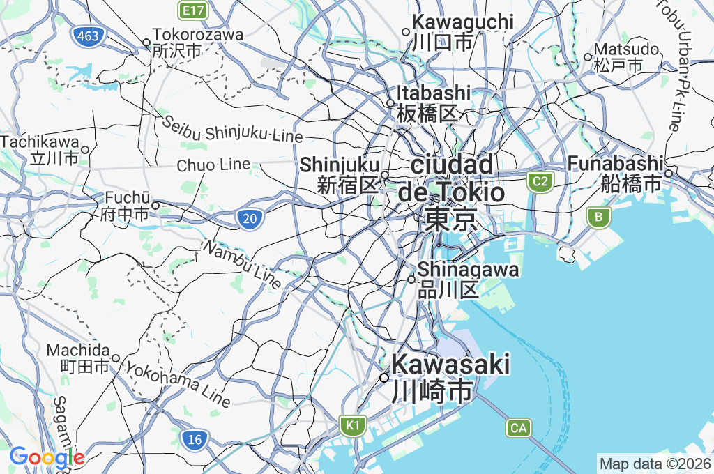 Universidad Showa Area Map Universidad Showa Area Map