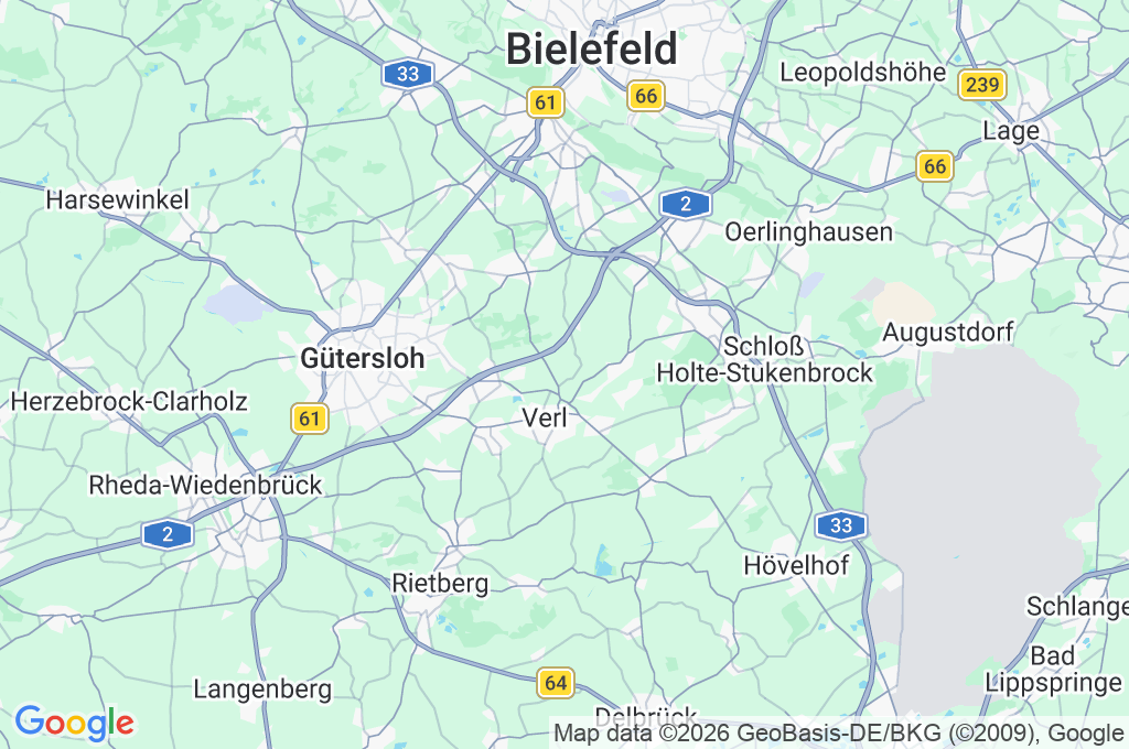 Verl Area Map Verl Area Map
