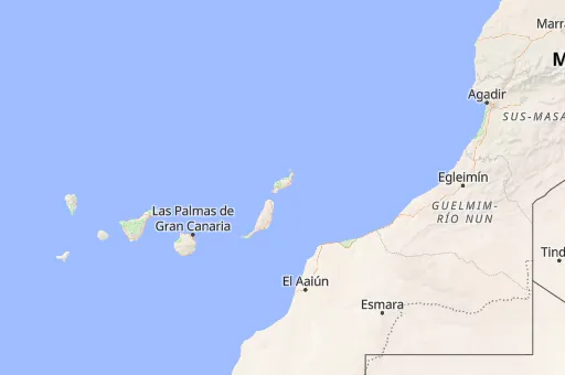 Map of Canarias