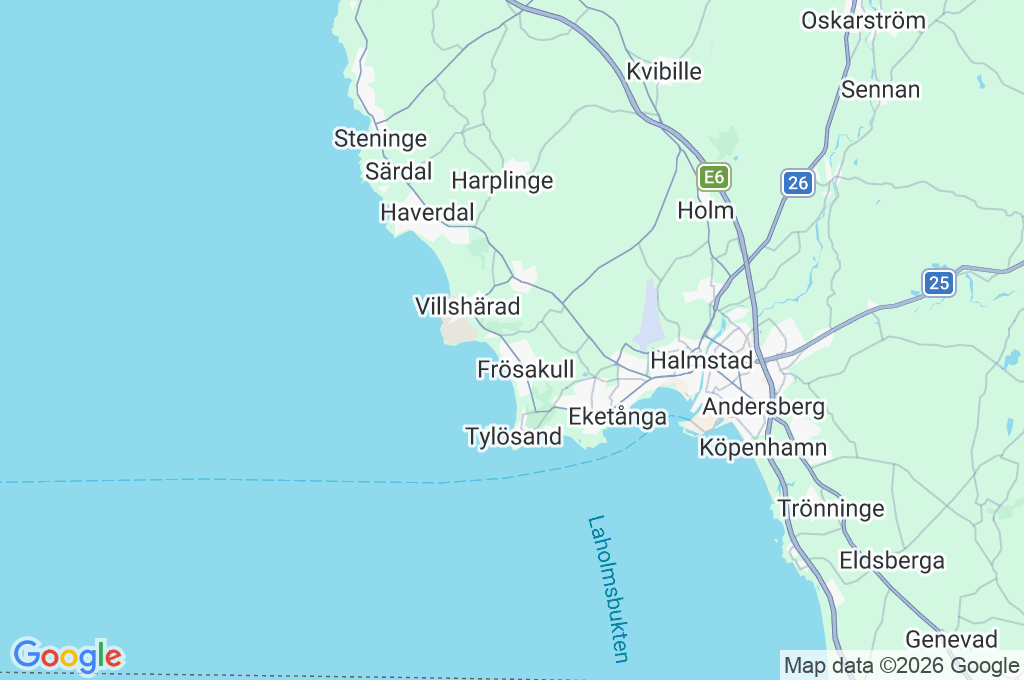Halmstad Golfarena Area Map Halmstad Golfarena Area Map