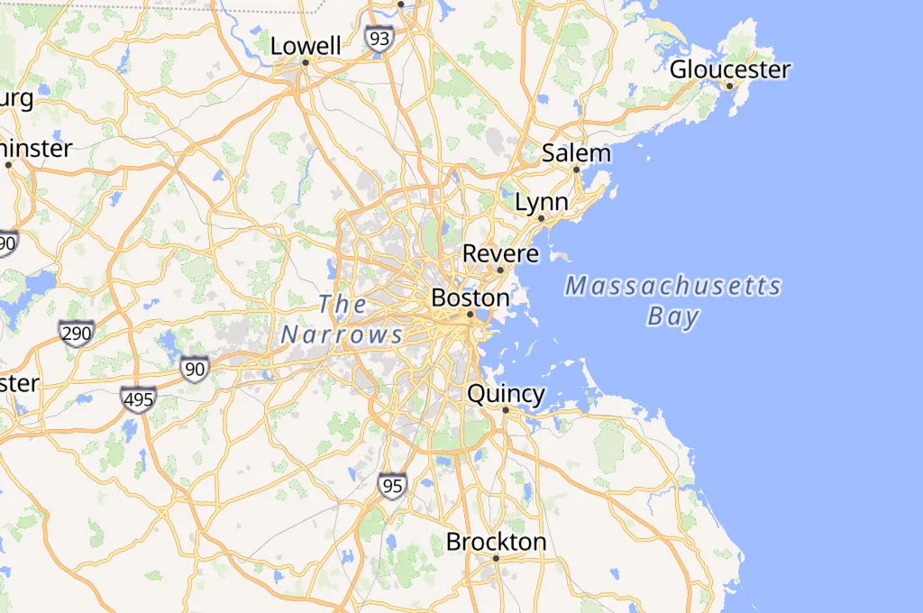 Boston Area Map