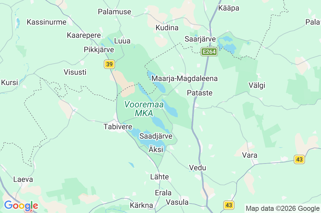 Parque de Animales de Elistvere Area Map