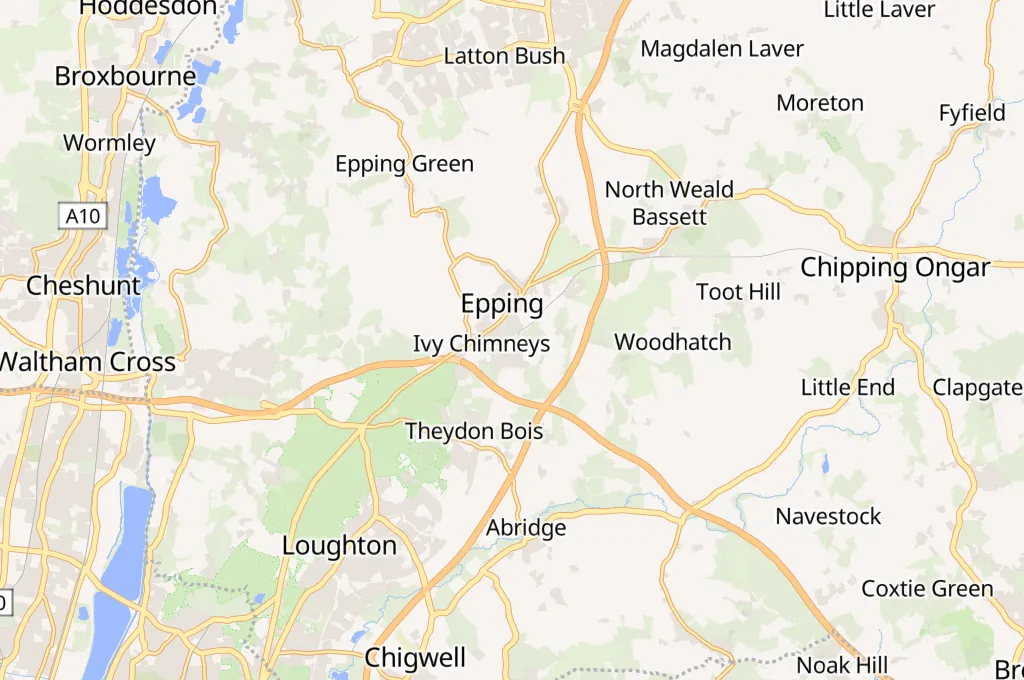Epping Area Map Epping Area Map