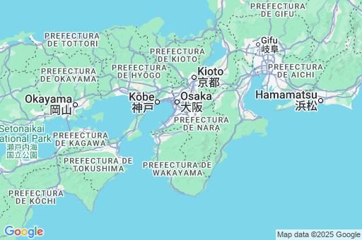Map of Región de Kansai