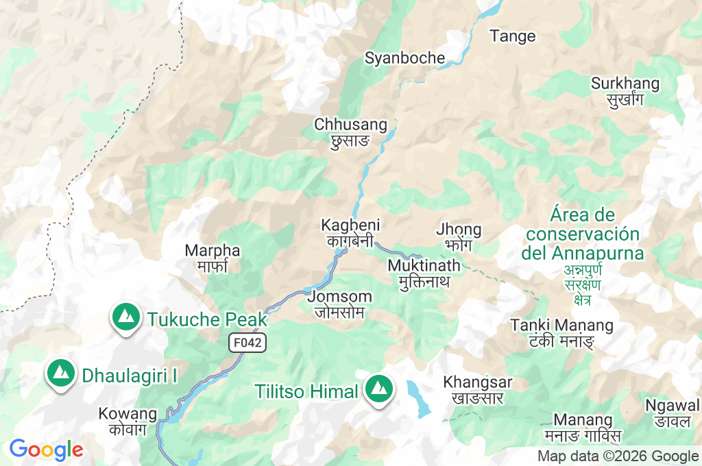 Kagbeni Area Map Kagbeni Area Map