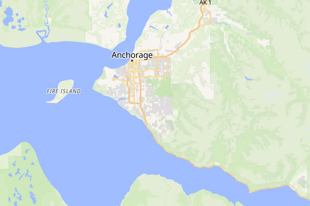 Zoológico de Alaska Area Map