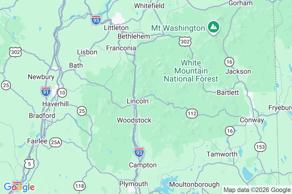 Loon Mountain Area Map