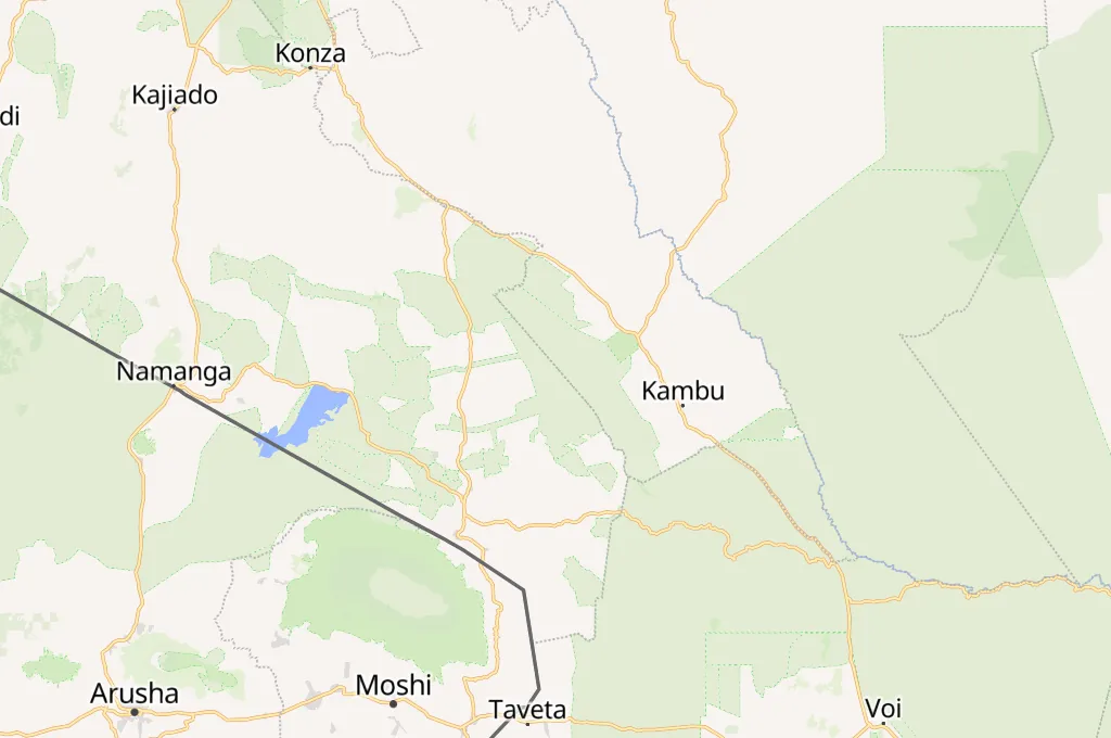 ol Donyo Lodge Area Map