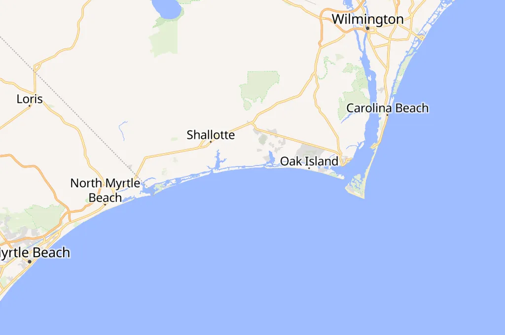 Holden Beach Area Map Holden Beach Area Map