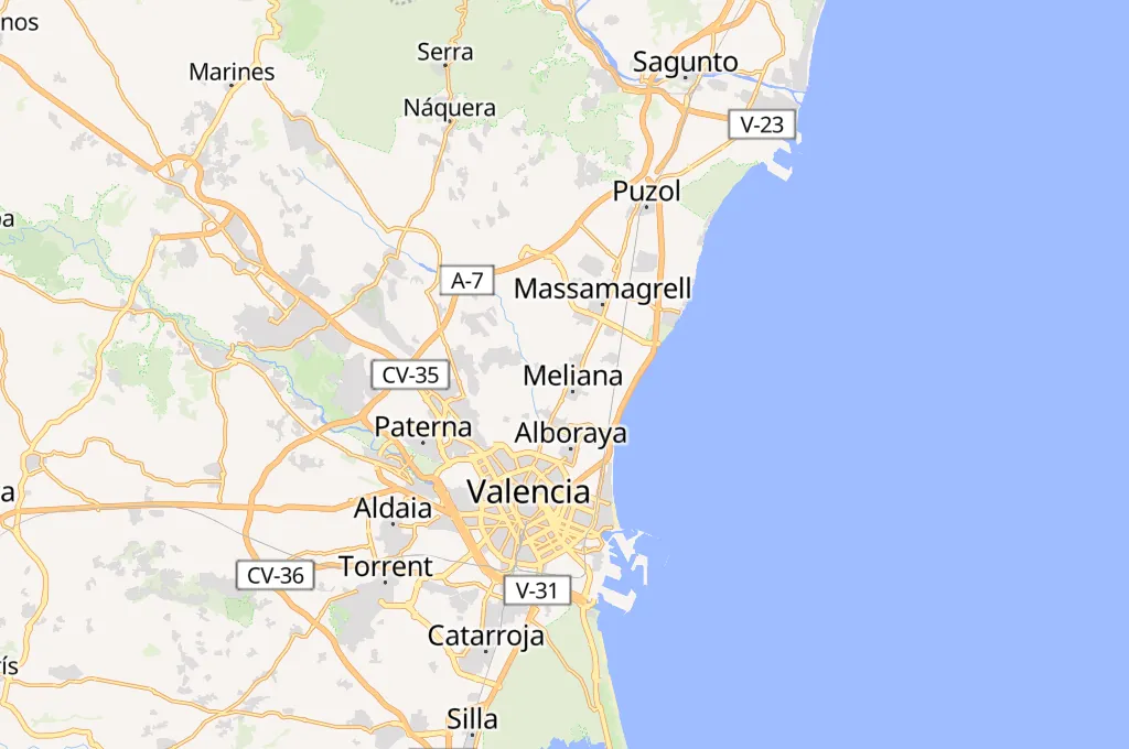 Foios Area Map Foios Area Map