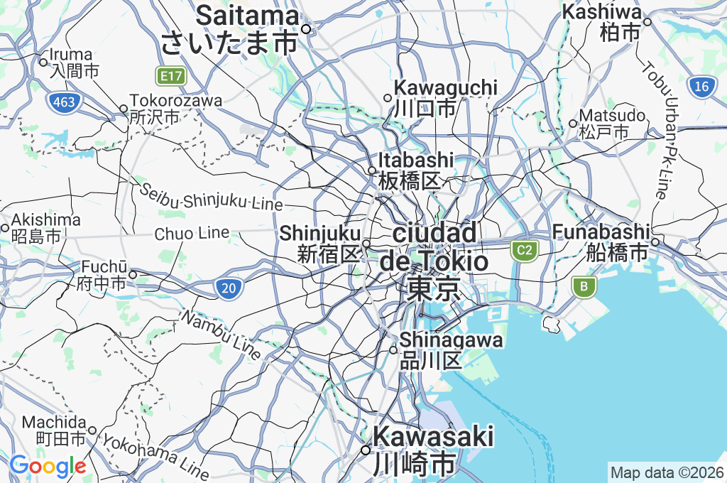 Kabukicho Ichiban-gai Area Map