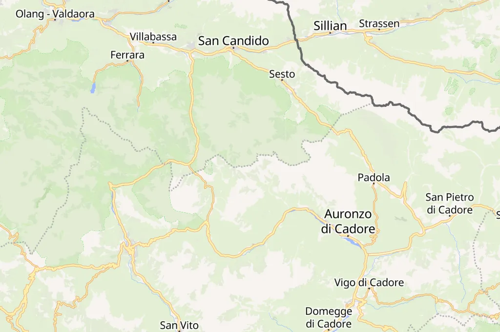 Tre Cime di Lavaredo Area Map