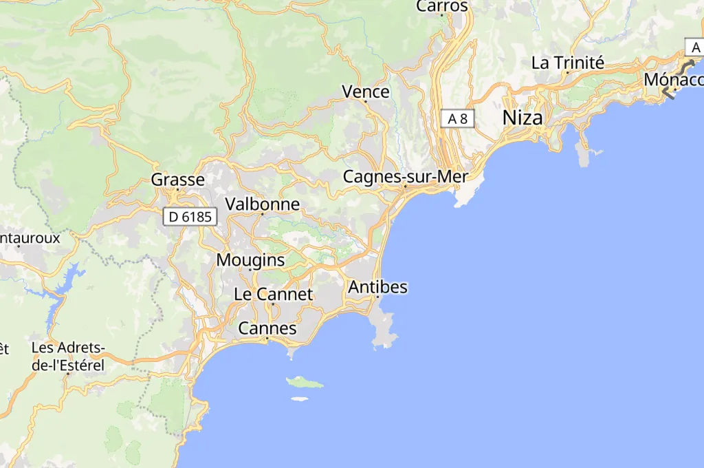 Biot Area Map Biot Area Map