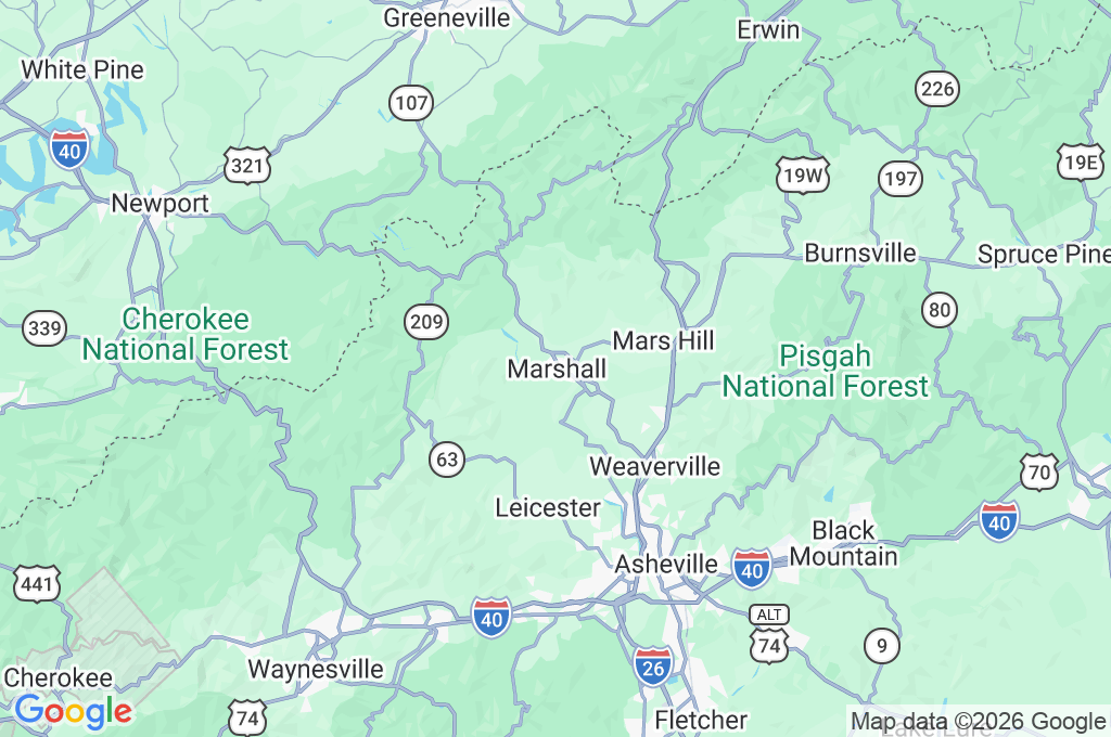 Marshall Area Map