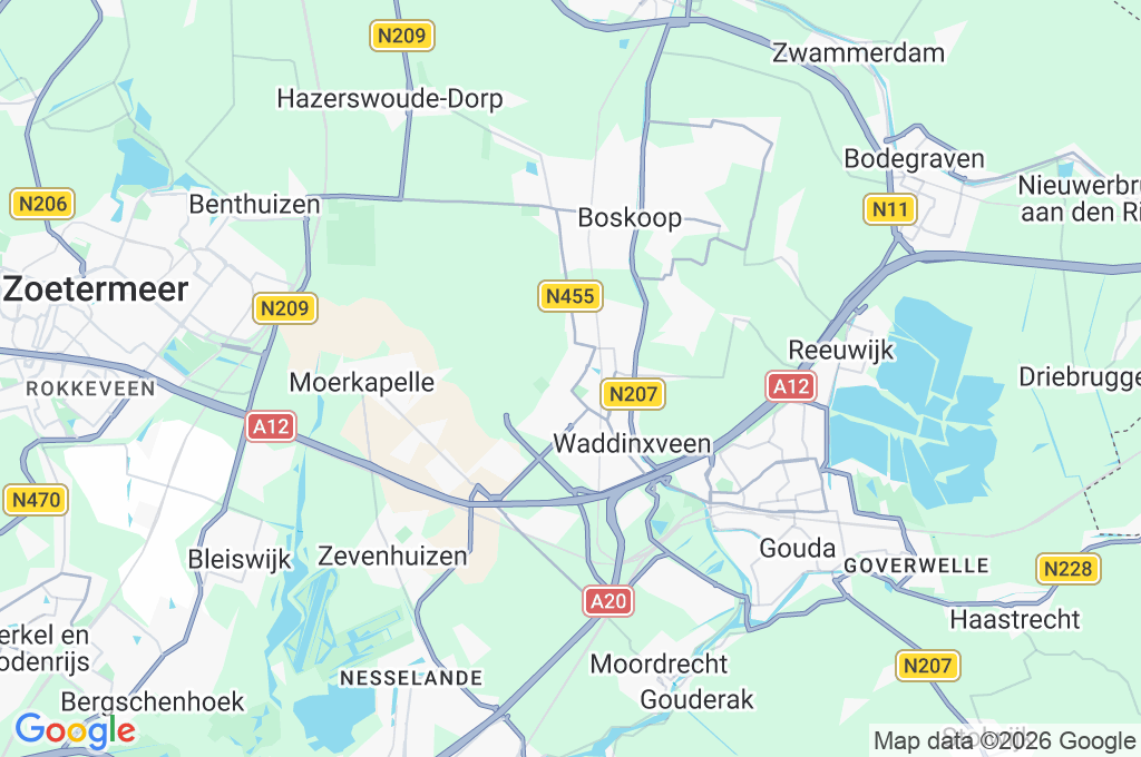 Waddinxveen Area Map