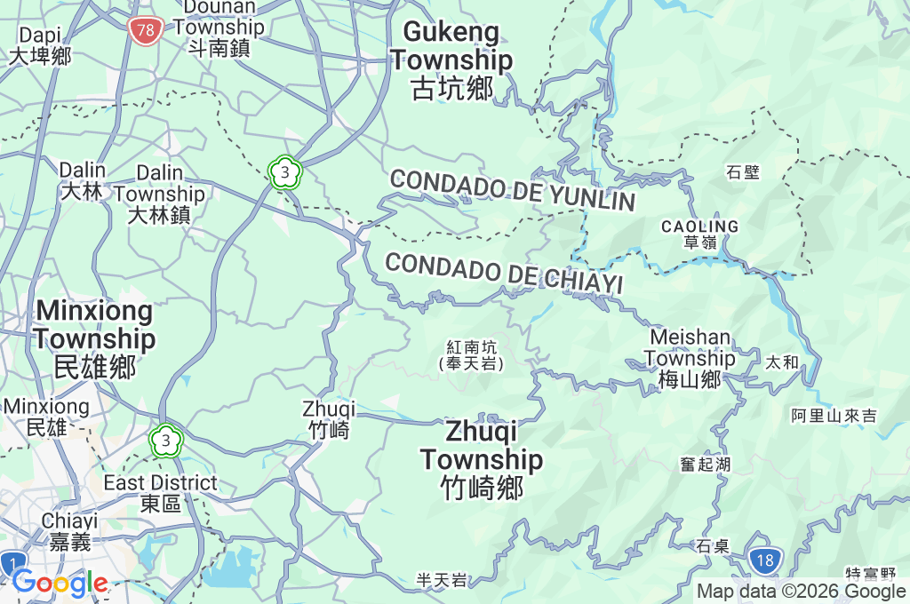 Puente Colgante de Taiping Area Map Puente Colgante de Taiping Area Map