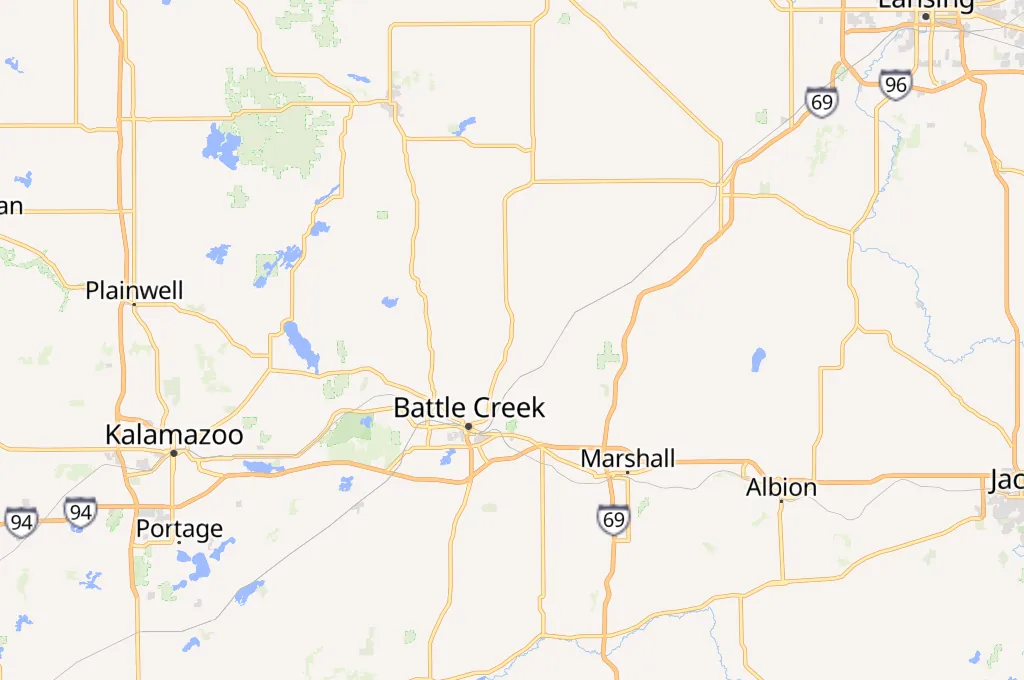 Battle Creek Area Map Battle Creek Area Map