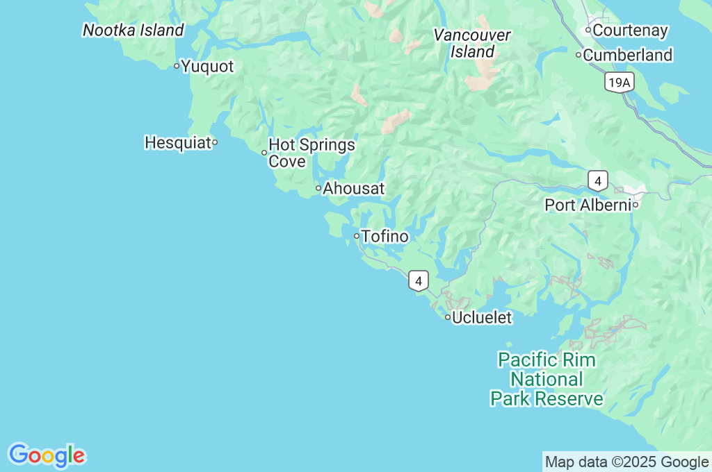 Tofino Area Map Tofino Area Map
